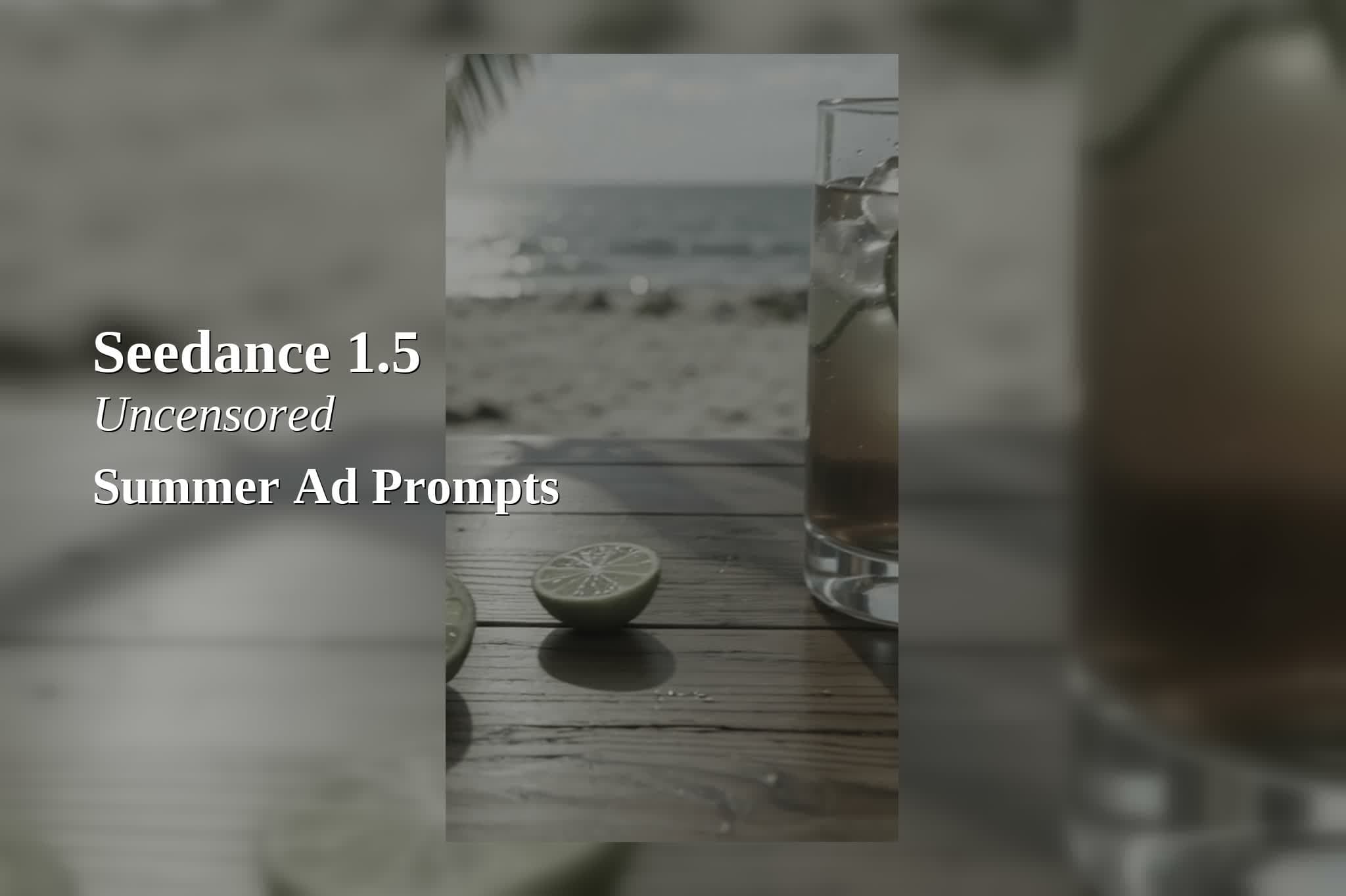 Seedance Uncensored Review: 6 Summer Ad Prompts (9:16, 480p)